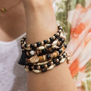 Bohemian Mixed Beads Bracelet Set